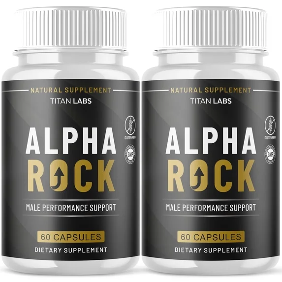 Alpha Rock Men's Wellness Supplement Bottle